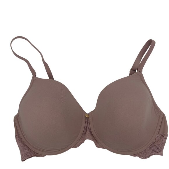 Natori Bliss Perfection 36D Lace Underwire Bra Mauve Pink - Picture 1 of 3